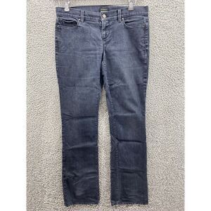 Ann Taylor Modern Fit‎ Sits Lower On Waist Dark Wash Mid Rise Denim Jeans Size 4